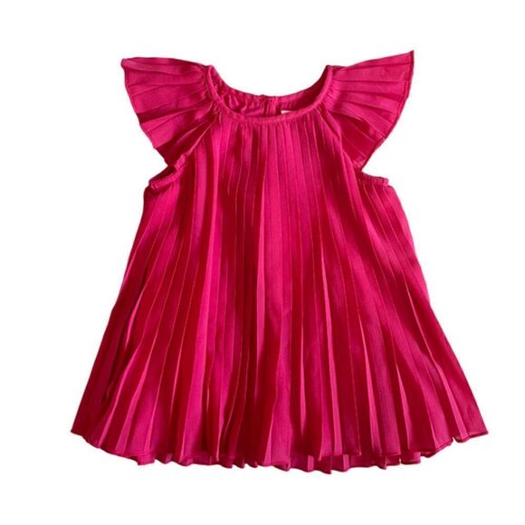 ❤️ Baby Gap Pleated Pink Dress Sie 12-18 Months - Picture 1 of 3